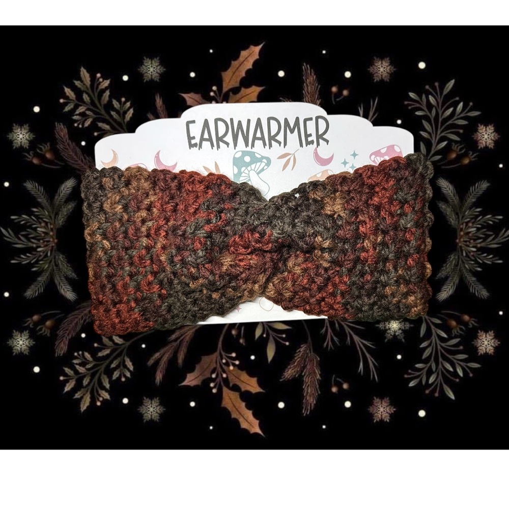 Twisted Spice Wool Blend Earwarmer Headband